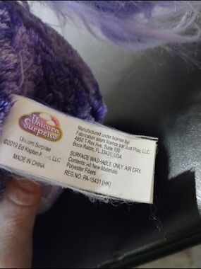 Unicorn Surprise Plush - Purple and Lavender With 1 To 4 Baby Unicorns